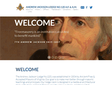 Tablet Screenshot of andrewjackson120.org
